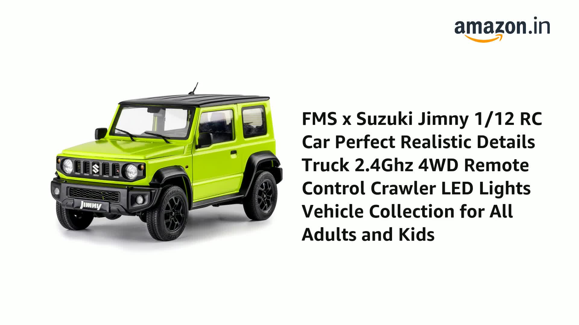 FMS RC Car 1/12 Scale Suzuki Jimny 4WD Crawler RTR 2.4Ghz Off Road